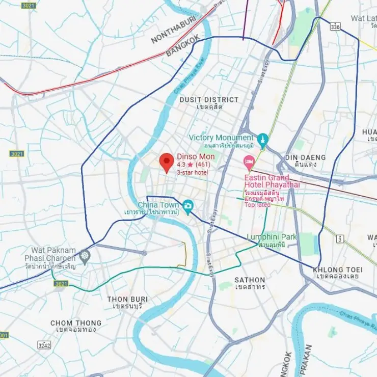 Dinso Mon Hotel location and how to get there